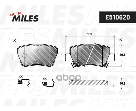 Купить КОЛОДКИ ТОРМОЗНЫЕ ЗАДНИЕ (СМЕСЬ CERAMIC СЕРИЯ PRO) TOYOTA AVENSIS 09- (TRW GDB4175) E510620