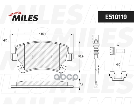 Купить КОЛОДКИ ТОРМОЗНЫЕ ЗАДНИЕ (С ДАТЧИКОМ) (СМЕСЬ CERAMIC СЕРИЯ PRO) VOLKSWAGEN T5 03/MULTIVAN 03 (TRW GDB1557) E510119