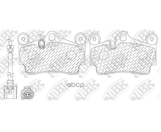 Купить КОЛОДКИ ТОРМОЗНЫЕ ДИСКОВЫЕ (С ДАТЧИКОМ ИЗНОСА) (AUDI Q7 (4L), PORSCHE CAYENNE (955)  PN0347W