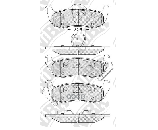 Купить КОЛОДКИ ТОРМОЗНЫЕ ДИСКОВЫЕ JEEP GRAND CHEROKEE 3.0 2005 - 2010 PN0429