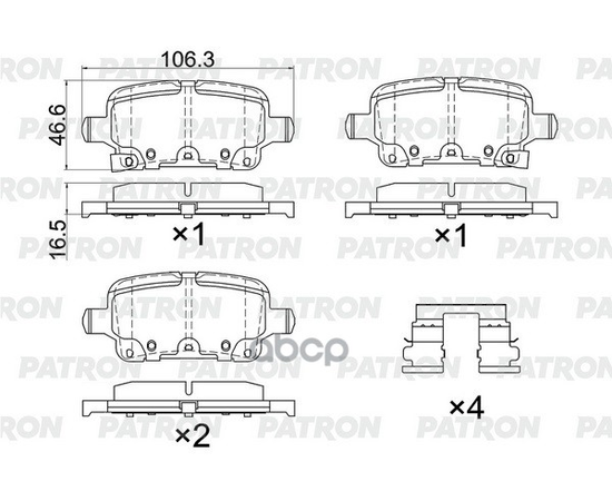 Купить КОЛОДКИ ТОРМОЗНЫЕ ДИСКОВЫЕ ЗАД. CHEVROLET BOLT / CRUZE / MALIBU / VOLT 16- PBP290