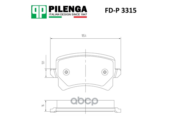 Купить КОЛОДКИ ТОРМОЗНЫЕ ДИСКОВЫЕ ЗАДНИЕ VW GOLF, JETTA , PASSAT FD-P3315