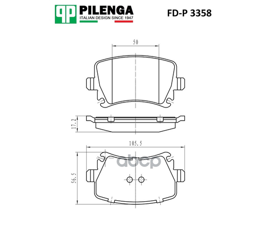 Купить КОЛОДКИ ТОРМОЗНЫЕ ДИСКОВЫЕ ЗАДНИЕ (АНАЛОГ FD-P 7690 T) VAG GOLF V, GOLF VI, JETTA, PASSAT, TOURAN, CADDY FD-P3358