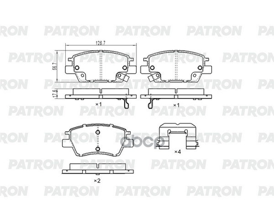 Купить КОЛОДКИ ТОРМОЗНЫЕ ДИСКОВЫЕ ПЕР. CHEVROLET BOLT  CRUZE  MALIBU  VOLT 16- PBP289