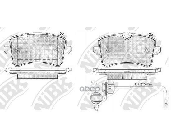 Купить КОЛОДКИ ТОРМОЗНЫЕ ДИСКОВЫЕ AUDI Q5 2008 PN0478W