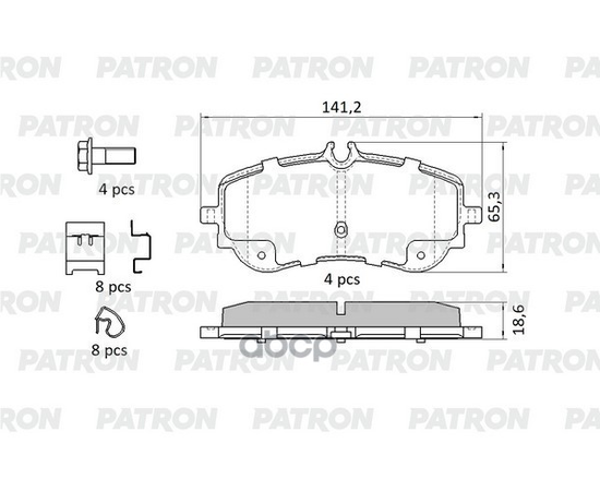 Купить КОЛОДКИ ТОРМОЗНЫЕ ДИСКОВЫЕ ЗАДН VW CRAFTER 2016- PBP244