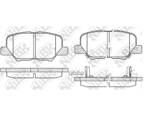 Купить КОЛОДКИ ТОРМОЗНЫЕ ДИСКОВЫЕ MITSUBISHI OUTLANDER 2012 PN25003