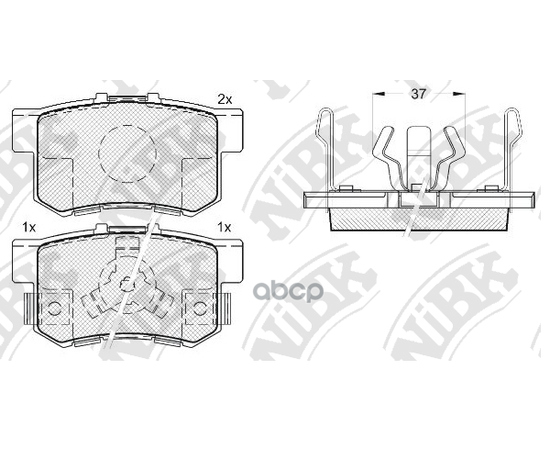 Купить КОЛОДКИ ТОРМОЗНЫЕ HONDA ACCORD 2.0-2.4 АКПП 08-/CR-V II 02-06/FR-V 05- ЗАДНИЕ PN8807