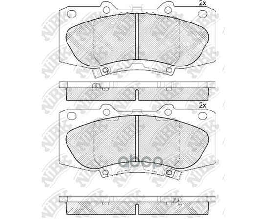 Купить КОЛОДКИ ТОРМОЗНЫЕ ДИСКОВЫЕ TOYOTA HILUX 2010 PN0548