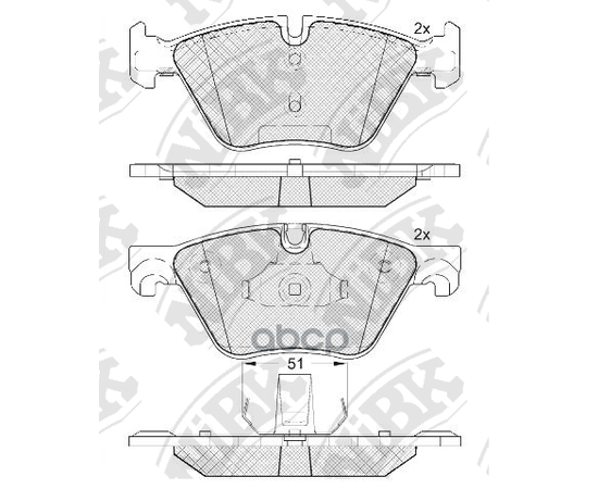 Купить КОЛОДКИ ТОРМОЗНЫЕ ДИСКОВЫЕ BMW 5 F10/F11 2.0-3.0 10-  PN0545