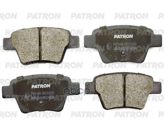 Купить КОЛОДКИ ТОРМОЗНЫЕ ДИСКОВЫЕ ЗАД. CITROEN: C4 04-, PEUGEOT: 207 06-, 307 03-, PBP1486