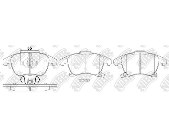 Купить КОЛОДКИ ТОРМОЗНЫЕ ДИСКОВЫЕ FORD MONDEO 15-/S-MAX 15-  PN0668