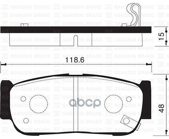 Купить КОЛОДКИ ТОРМОЗНЫЕ HYUNDAI H-1 01-/SANTA FE (CM)/(SM) 05- ЗАДНИЕ SP1178