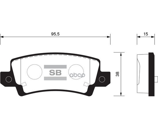 Купить КОЛОДКИ ТОРМОЗНЫЕ TOYOTA COROLLA (E12) 0206 БЕЗ ДАТЧИКА ЗАДНИЕ SP1503