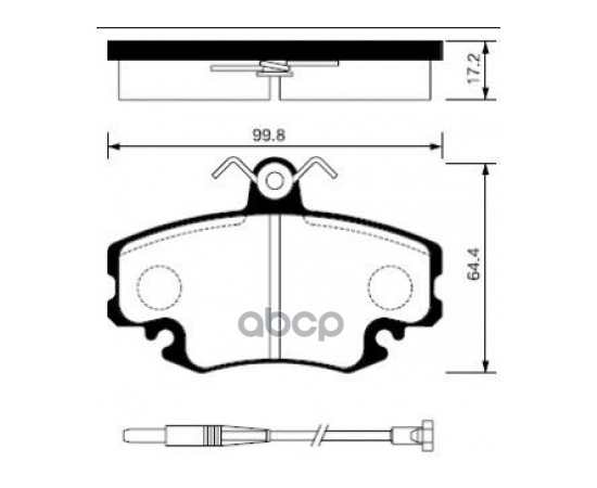 Купить КОЛОДКИ ТОРМОЗНЫЕ RENAULT LOGAN 04-/SANDERO 08-/CLIO 91- ПЕРЕДНИЕ БЕЗ ДАТЧИКА SP1243