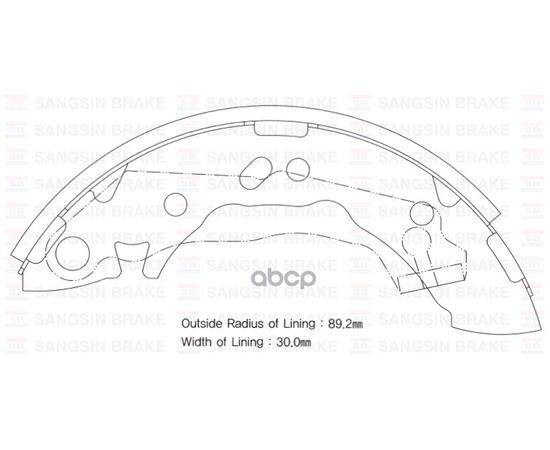 Купить КОЛОДКИ ТОРМОЗНЫЕ БАР. HYUNDAI COUPE 1.6/2.0 96-02/LANTRA 1.5-2.0 90- (203X39) SA062