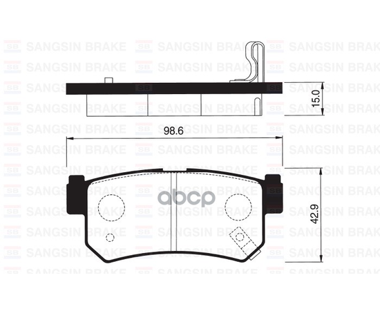 Купить КОЛОДКИ ТОРМОЗНЫЕ SSANGYONG REXTON 02/KYRON 05/ACTYON 05 ЗАДНИЕ SP1151