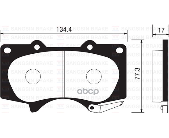 Купить КОЛОДКИ ТОРМОЗНЫЕ TOYOTA LC 120 4.0/3.0D/MITSUBISHI PAJERO 06 ПЕРЕДНИЕ SP2033