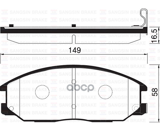 Купить КОЛОДКИ ТОРМОЗНЫЕ HYUNDAI H-1/SANTA FE/TRAJET/SSANGYONG REXTON 01- ПЕРЕДНИЕ SP1171