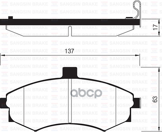 Купить КОЛОДКИ ТОРМОЗНЫЕ HYUNDAI ELANTRA/MATRIX 1.5-2.0 00- ПЕРЕДНИЕ SP1152