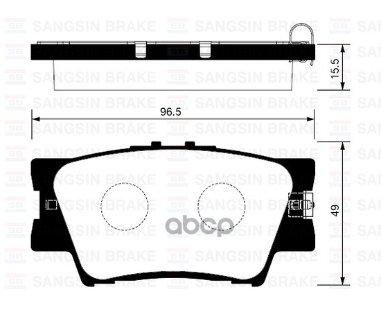 Купить КОЛОДКИ ТОРМОЗНЫЕ TOYOTA RAV 4 06/CAMRY 2.4/3.5 06 ЗАДНИЕ SP2081