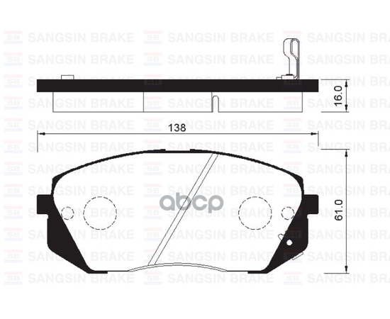 Купить КОЛОДКИ ТОРМОЗНЫЕ ДИСКОВЫЕ KIA CARENS 2.0CVVTI/CRDI 06 SP1196