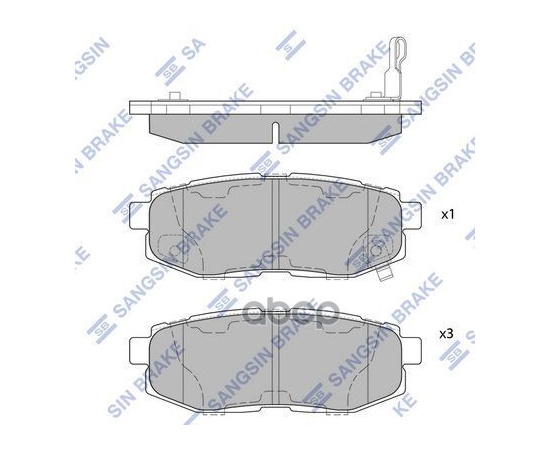 Купить КОЛОДКИ ТОРМОЗНЫЕ SUBARU TRIBECA 3.0/3.6 05- ЗАДНИЕ SP1777