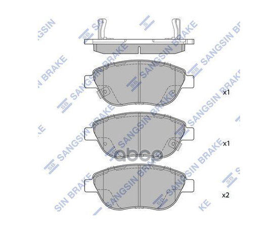 Купить КОЛОДКИ ТОРМОЗНЫЕ ДИСКОВЫЕ FIAT IDEA/DOBLO, PEUGEOT 207 1.4I/1.3D-1.9JTD 01 SP1710