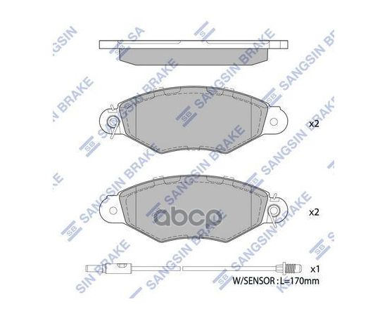 Купить КОЛОДКИ ТОРМОЗНЫЕ ДИСКОВЫЕ RENAULT KANGOO 97, NISSAN KUBISTAR 03 SP1891