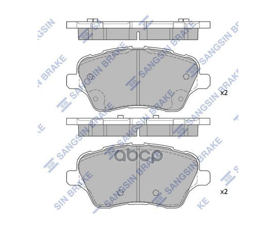 Купить КОЛОДКИ ТОРМОЗНЫЕ ДИСКОВЫЕ FORD B-MAX 12-, FIESTA VI SP1811