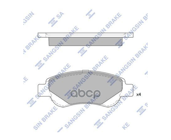 Купить КОЛОДКИ ТОРМОЗНЫЕ CITROEN C1/PEUGEOT 107/TOYOTA AYGO 1.0/1.4D 05- ПЕРЕДНИЕ SP1750