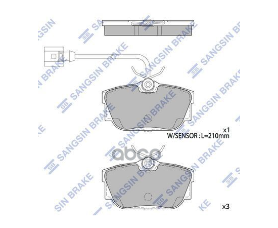 Купить КОЛОДКИ ТОРМОЗНЫЕ ДИСКОВЫЕ VW GOLF II/III/PASSAT 1.6-2.8/1.9TDI 88-99 SP1984