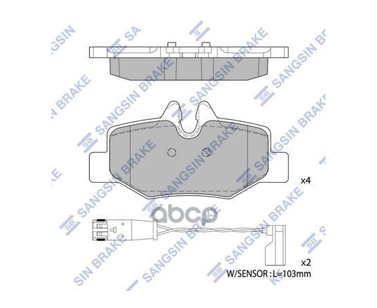 Купить КОЛОДКИ ТОРМОЗНЫЕ ДИСКОВЫЕ MB W639 VIANO 3.0/3.2/2.2I 03 SP1896