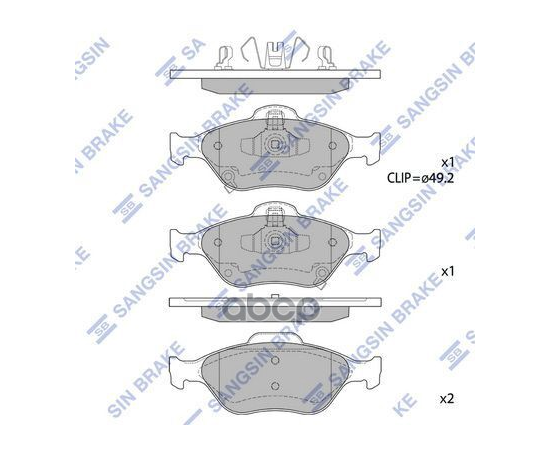 Купить КОЛОДКИ ТОРМОЗНЫЕ ДИСКОВЫЕ TOYOTA YARIS 1.0/1.3 06 SP1631