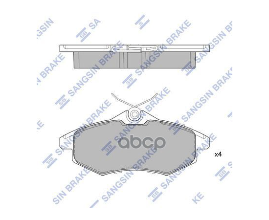 Купить КОЛОДКИ ТОРМОЗНЫЕ ДИСКОВЫЕ CITROENC2/C3 1.1I/1.4I/1.4HDI 02 SP1747