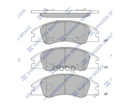 Купить КОЛОДКИ ТОРМОЗНЫЕ KIA CERATO/SPECTRA 04- ПЕРЕДНИЕ SP1167