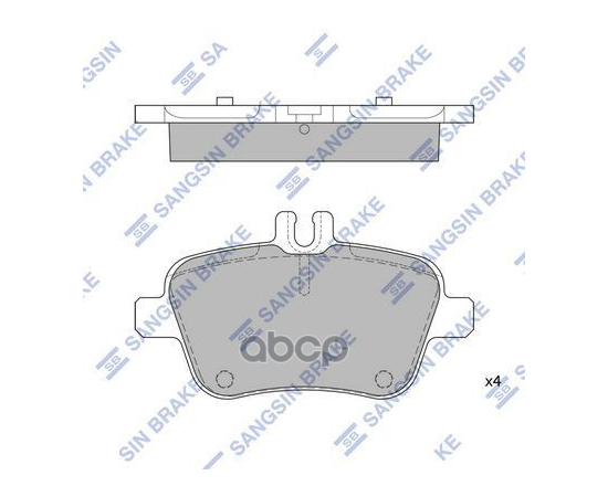 Купить КОЛОДКИ ТОРМОЗНЫЕ ДИСКОВЫЕ MB SLK R172 2.0-3.5 11 SP1957