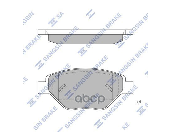 Купить КОЛОДКИ ТОРМОЗНЫЕ ДИСКОВЫЕ RENAULT MEGANE II 1.4I 16V 98HP 02-03 SP1872