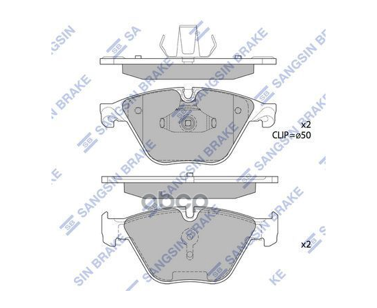 Купить КОЛОДКИ ТОРМОЗНЫЕ ДИСКОВЫЕ BMW F07GT/F10/F11 2.8I/2.5D/3.0D 10 SP1821