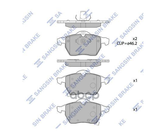 Купить КОЛОДКИ ТОРМОЗНЫЕ ДИСКОВЫЕ SAAB 9-3 2.0-2.2TID 98-02/ 9-5 ALL 97 SP1757