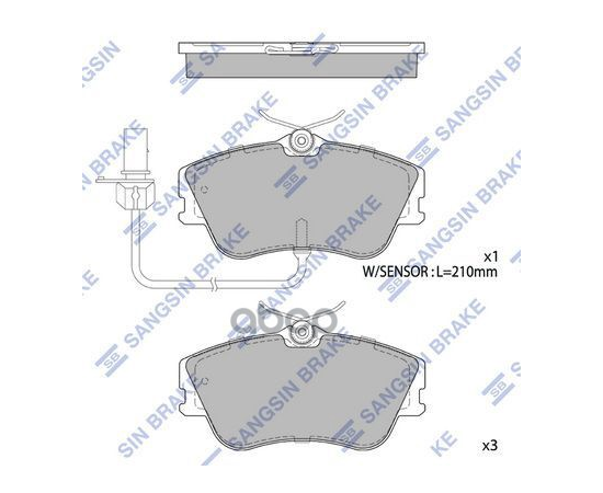 Купить КОЛОДКИ ТОРМОЗНЫЕ ДИСКОВЫЕ VW T4 2.5/2.4D &SYNCRO 98-04 ДИСК 15 SP1985