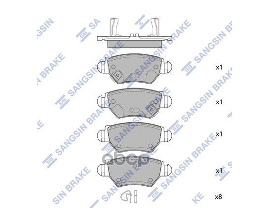 Купить КОЛОДКИ ТОРМОЗНЫЕ ПЕРЕДНИЕ OPEL ASTRA 1.8I-2.0DTI 98-01/ZAFIRA 1.8I-2.0DTI 00-01 SP1759