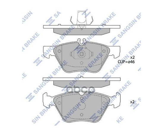 Купить КОЛОДКИ ТОРМОЗНЫЕ ДИСКОВЫЕ MB W210 2.0T-3.2/2.5TD/2.7CDI 96-02 SP1797