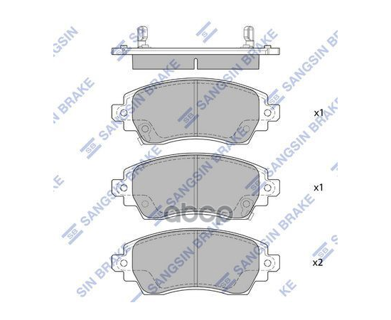 Купить КОЛОДКИ ТОРМОЗНЫЕ ДИСКОВЫЕ TOYOTA COROLLA 1.4I/1.6I/2.0D ДИСК 14/15 С ABS 97-00 SP1752