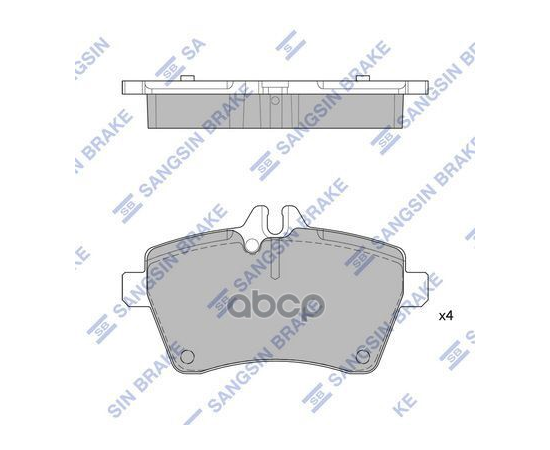 Купить КОЛОДКИ ТОРМОЗНЫЕ ДИСКОВЫЕ MB A-CLASS W169 1.5-1.8CDI 04 SP1749