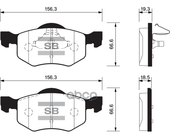 Купить КОЛОДКИ ТОРМОЗНЫЕ ДИСКОВЫЕ FORD MAVERICK 2.0-3.0I 01 SP1519