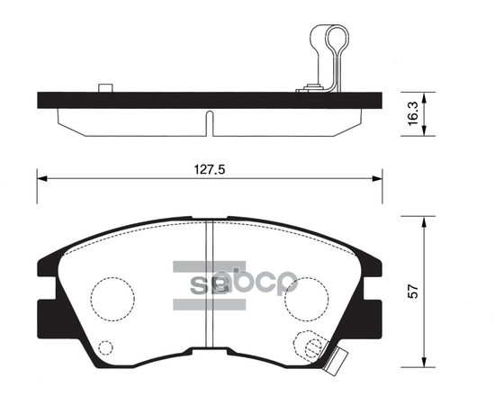 Купить КОЛОДКИ ТОРМОЗНЫЕ ДИСКОВЫЕ MITSUBISHI PAJERO 3.0/2.5TD 87-91/L200/L300 1.6-2.5TD SP1135