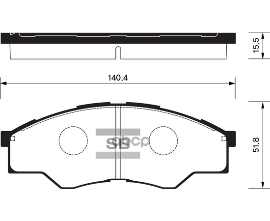 Купить КОЛОДКИ ТОРМОЗНЫЕ ДИСКОВЫЕTOYOTA HILUX PICK-UP 2.5D 06 SP1276