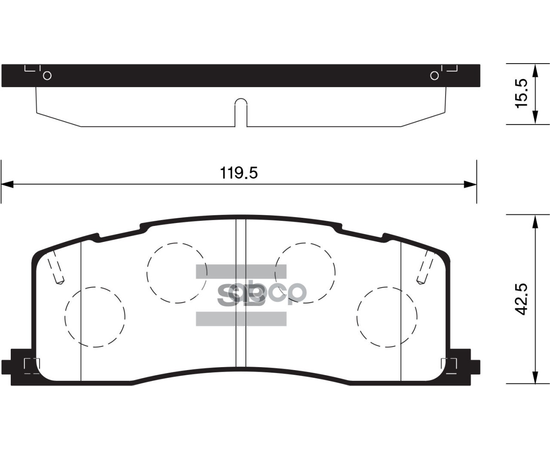 Купить КОЛОДКИ ТОРМОЗНЫЕ ДИСКОВЫЕ TOYOTA PREVIA 2.4I & 4WD 90-00 SP2036