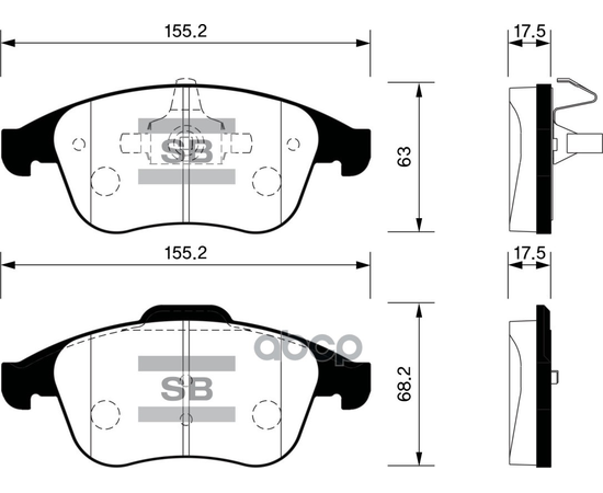 Купить КОЛОДКИ ТОРМОЗНЫЕ ДИСКОВЫЕ RENAULT LAGUNA III 2.0/2.0DCI/3.0/3.5 07 SP1516